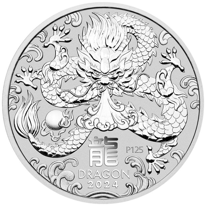 Lunar III Dragón 2024 - 1 Oz Plata