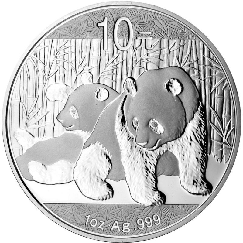 PANDA 2010 - 1 Oz Plata